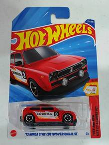 Hot Wheels 73 Honda Civic Custom merah