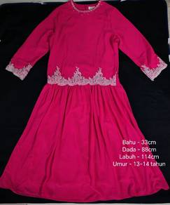 Baju Dress Midi untuk kanak-kanak perempuan