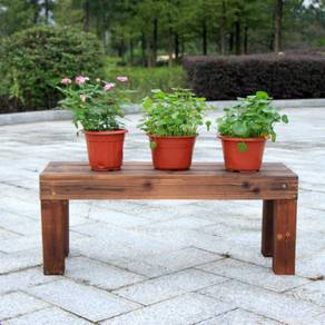 WOOD PLANT FLOWER STAND rack rak pasu pot bunga