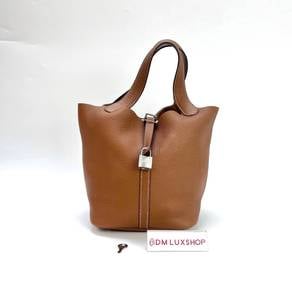Preloved Hermes Picotin 22 Gold PHW