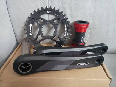 hollow crankset complete mtb 