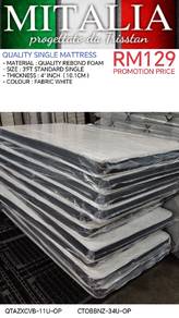 Quality Single Rebond Foam Mattress | Tilam Murah 
