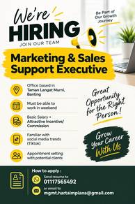 Marketing & Sales Support Executive