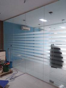 SUPPLY INSTALL GLASS WALL l bekalpasang wall kaca