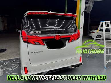 Alphard Vellfire V2 Spoiler With Led