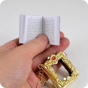 MINI AL-QURAN MUSLIM POCKET KEYCHAIN RESiN ISLAMIC