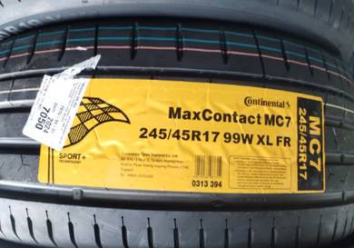 245 45 17 CONTINENTAL MC7 Tayar Tyre New 2026