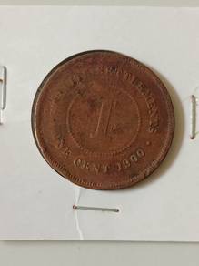 1900 one cent straits settlement coin