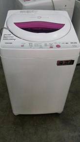 Toshiba Washing Machine Pink 6.5kg Basuh Top Mesin