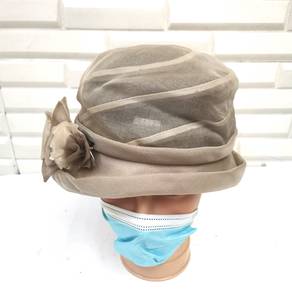 LANVIN Mesh Flowers Organza Sun Hat