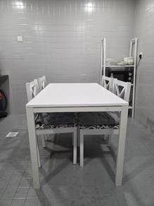 Square Dining Table + 4 Chairs