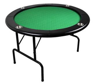 Poker Table Meja Round Foldable Texas Portable