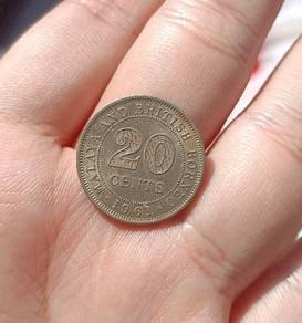 old Coin duit siling lama