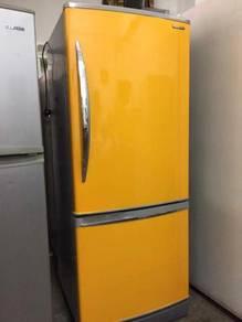 Panasonic Yellow 2 doors fridge Peti Sejuk Ais