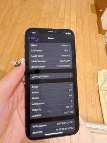 iPhone 12 Black 128GB 80% Battery