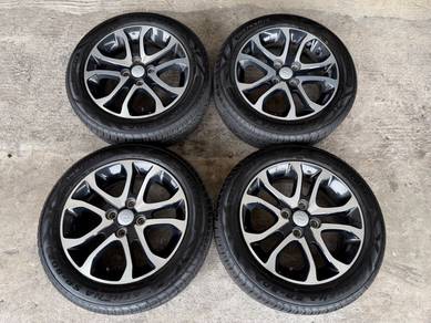 Rim original myvi g3 15 inch tayar 98% tahun 2026