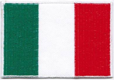 Flag Italy Nation Emblem Badge Iron On Patch