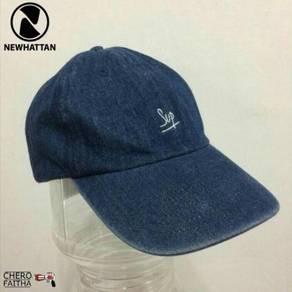 Sup Newhattan cap strap topi jeans denim