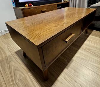 Heavy Weight Oak Solid Wood brown Coffee Table