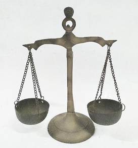 Vintage Mini Brass Weight Scale