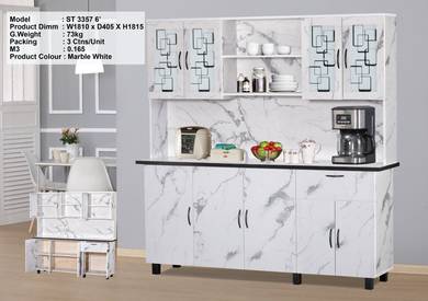 6 FT Kitchen Cabinet HKC 3357 GY
