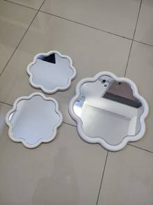 Decorative mirror with cloud design