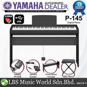 Yamaha P-145 88 Key Digital Piano Package