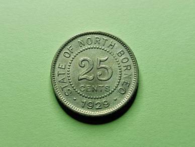 25 cents State of North Borneo 1929