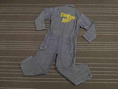 OSH KOSH Boys denim hickory overall w24-28