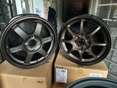 TE37 16 inci AOW Promax CITY MYVI VIOS CE28 JAZZ