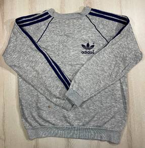 Adidas Trefoil Vintage Grey Sweater #BA Used