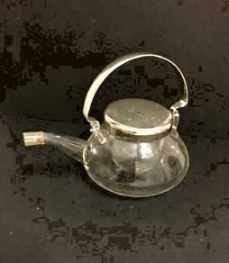Teapot Infuser with Silver-Plated Handle and Cap