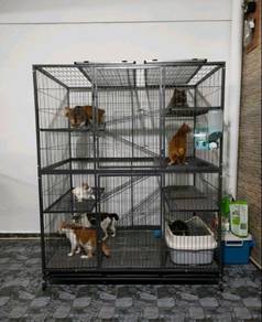 New XXL Cat Cage, Cat Bungalow, Sangkar kucing