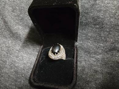 Cincin Perak Teras Kayu 