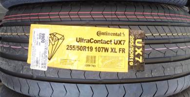 255 50 19 CONTINENTAL UX7 Tayar Tyre New 2025