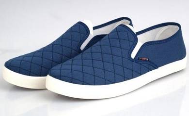 AF0248 Dark Blue Simple Slip On Loafer Kasut Shoes