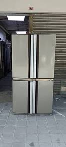 Sharp 4 doors fridge refrigerator peti ais 556L