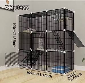 Cat Cage Is Easy to Install and Detachable, Suitab