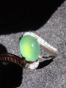 Icy Green Natural Burma Jadeite Jade Type A