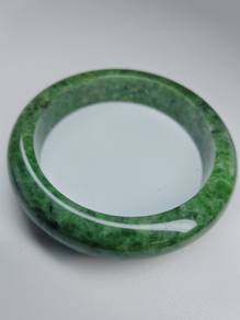 Gelang Giok Jadeite Jed Burma 57.80mm Hijau Gred A