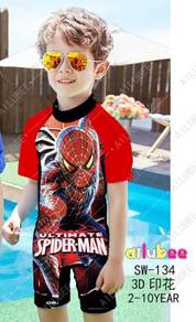 Baju renang swimsuit sw134 spiderman