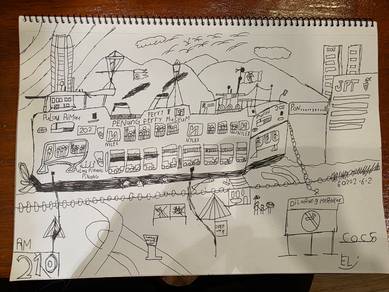 Ferry Penang (Drawing)