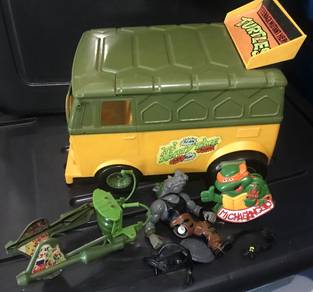 Vintage TMNT Ninja turtle wagon paracute