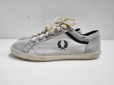 [9UK] Fred Perry Baseline Twill Canvas Sneakers