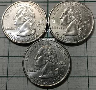 USA Quarter Coins #351-GW-USA Quarter-2004-Texas