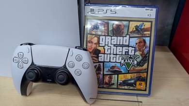 Used PS5 Slim 1TB Disk + New GTA 5, 3M Warranty 