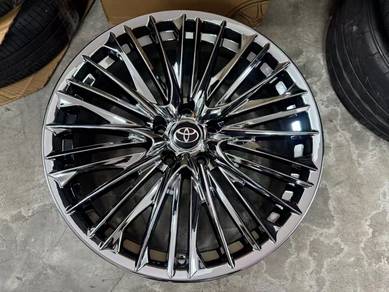 New rim 19x8.5jj Wald black chrome toyota alphard