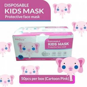 Dispo Protective Face Mask 3-Ply Ear Loop Kid Blue
