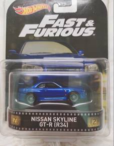Hot Wheels Nissan Skyline GT-R R34 Retro