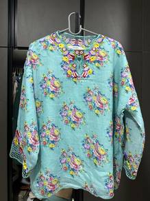 whimsigirl botanica in sky blue
